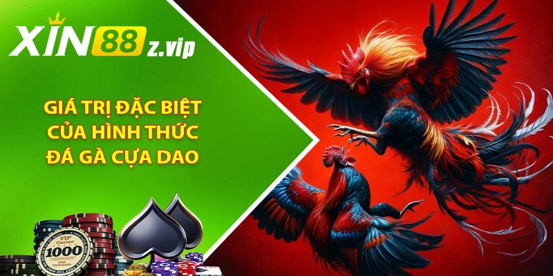 Giá trị đặc biệt của hình thức đá gà cựa dao