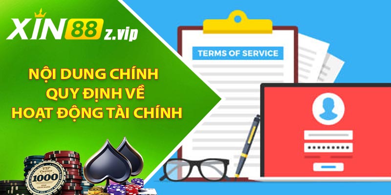 Nội dung chính quy định về hoạt động tài chính